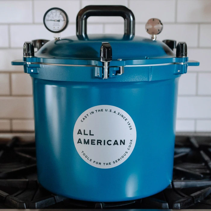 All American 921BL Berry Blue 21 Quart Pressure Canner – Colored Edition