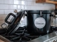 All American 921 pressure canner showing lid and regulator
