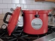 All American 921 pressure canner showing lid and regulator
