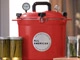 All American 921 pressure canner heating on stove