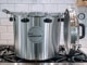 All American 941 pressure canner showing lid and regulator