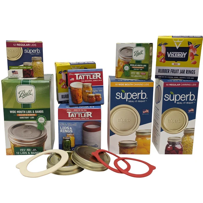 Canning Jar Bands, Caps and Lids for Home Canning